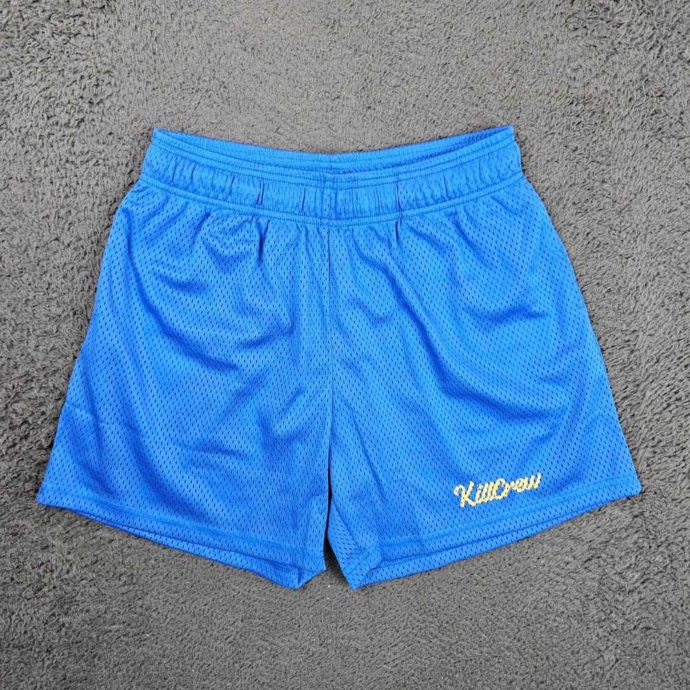Kill Crew Porrada Series Vol 1 Mens Medium Royal Blue Mesh Athletic Gym Shorts